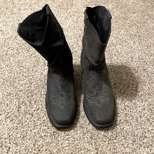 Black cowboy boots